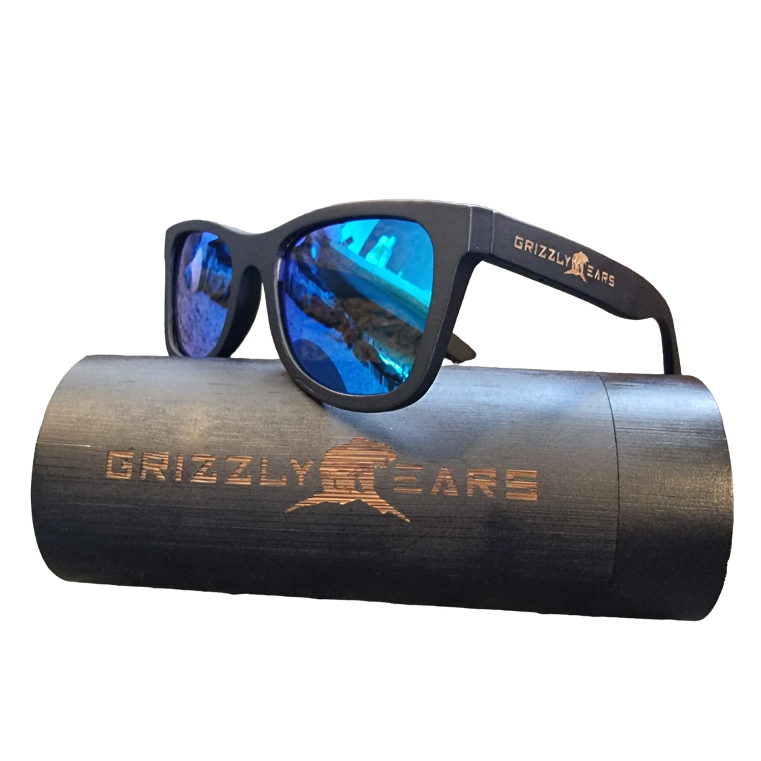 Occhiali da sole Bamboo Polarized Blue Lens